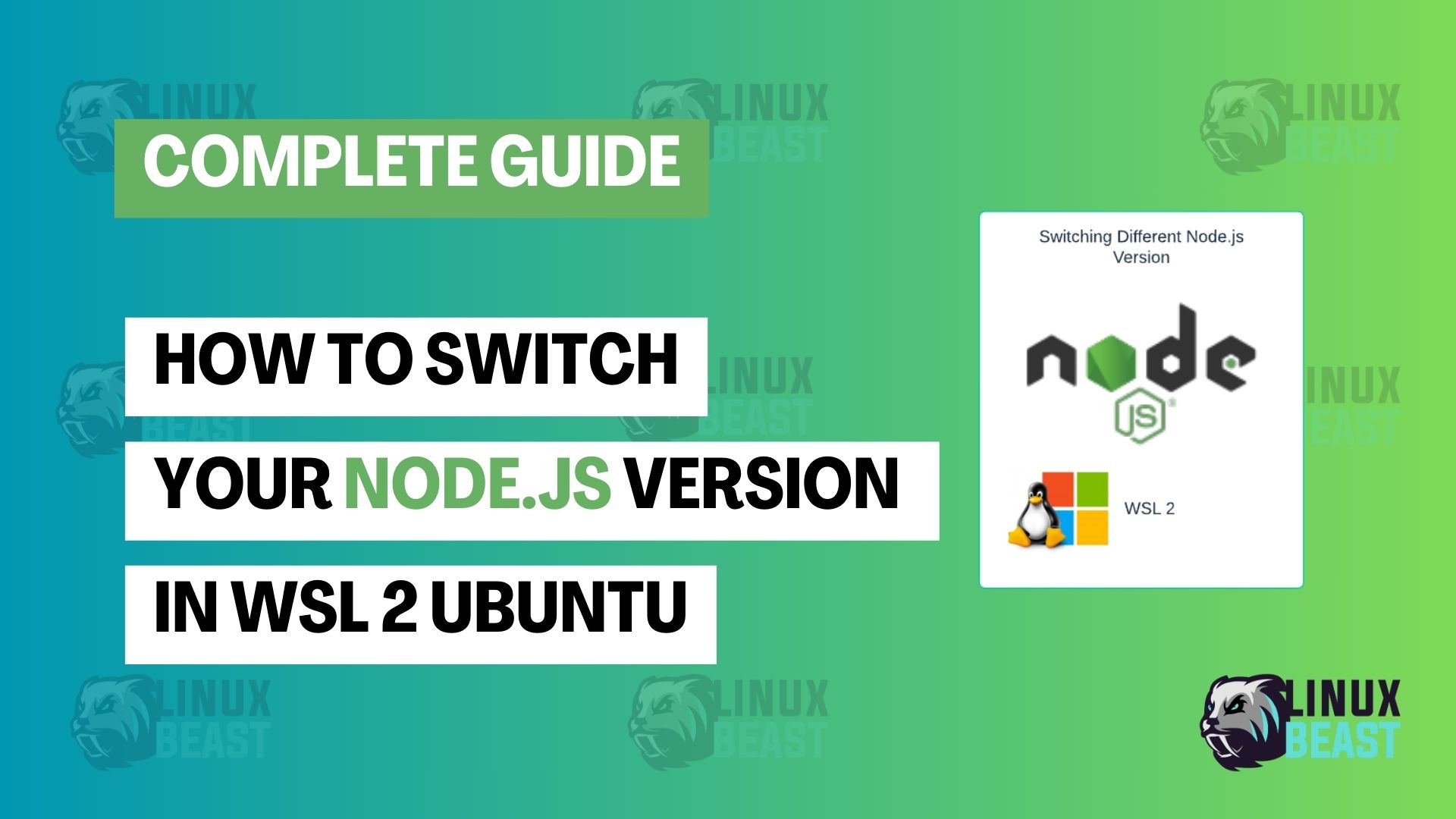 How to Switch Node.js Version in WSL Ubuntu