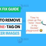 Remove none tag on docker images