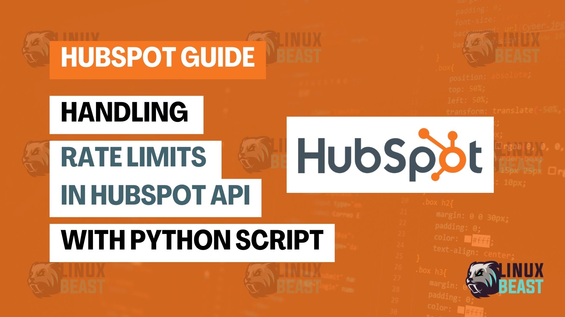 Handling Rate Limits in HubSpot API with Python Script