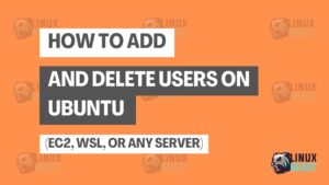 How to Add and Delete Users on Ubuntu (EC2, WSL, or Any Server)