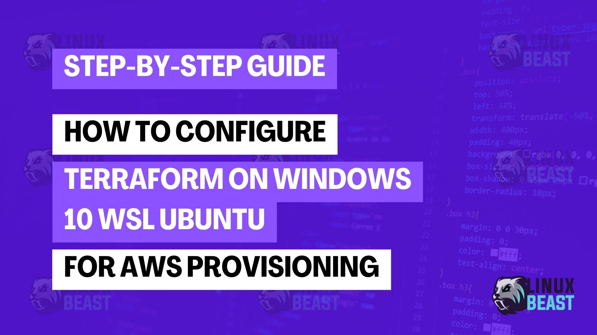 How to Configure Terraform on Windows 10 WSL Ubuntu for AWS Provisioning
