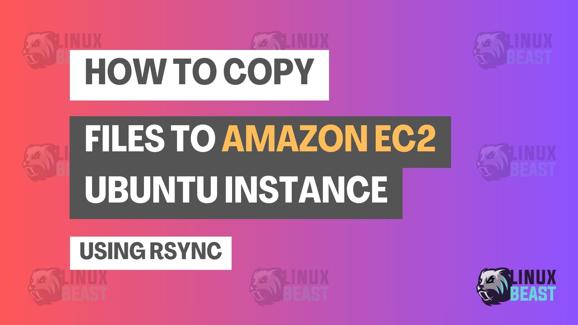 How to Copy Files to Amazon EC2 Ubuntu Instance Using Rsync