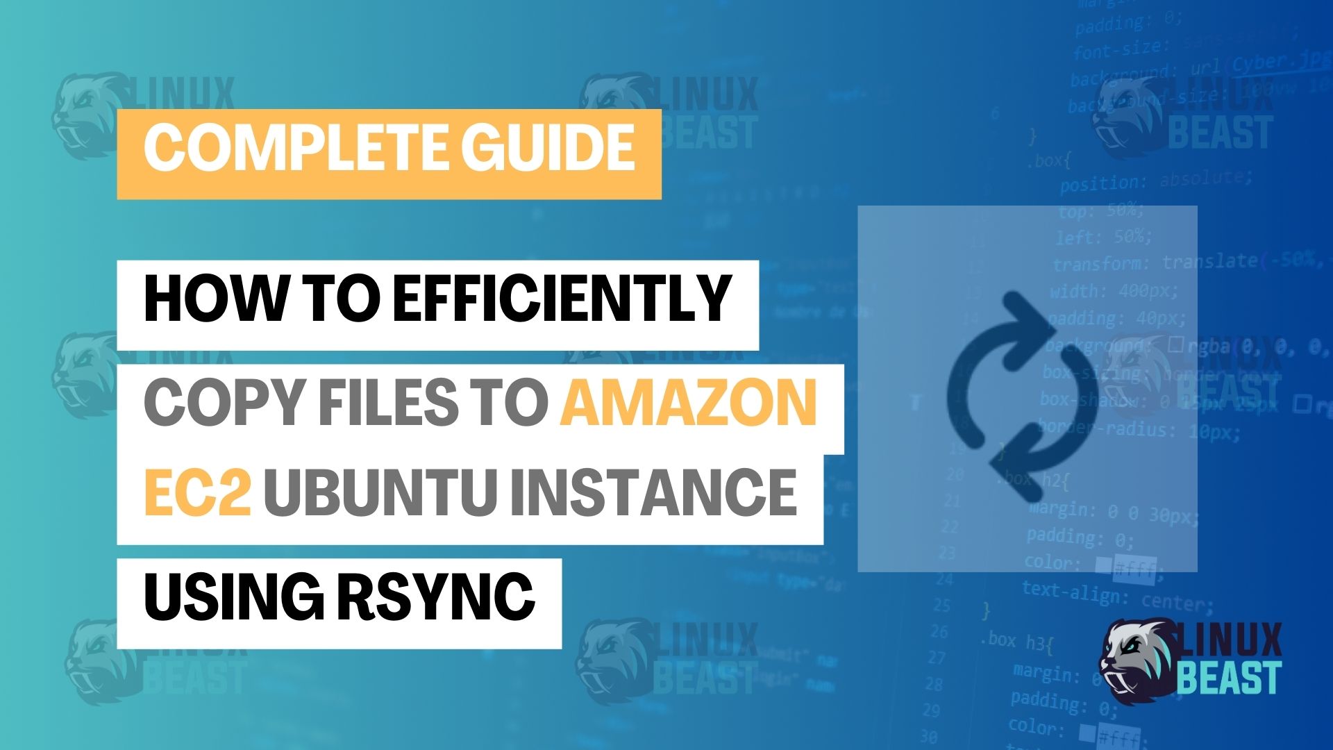 How to Efficiently Copy Files to Amazon EC2 Ubuntu Instance Using Rsync