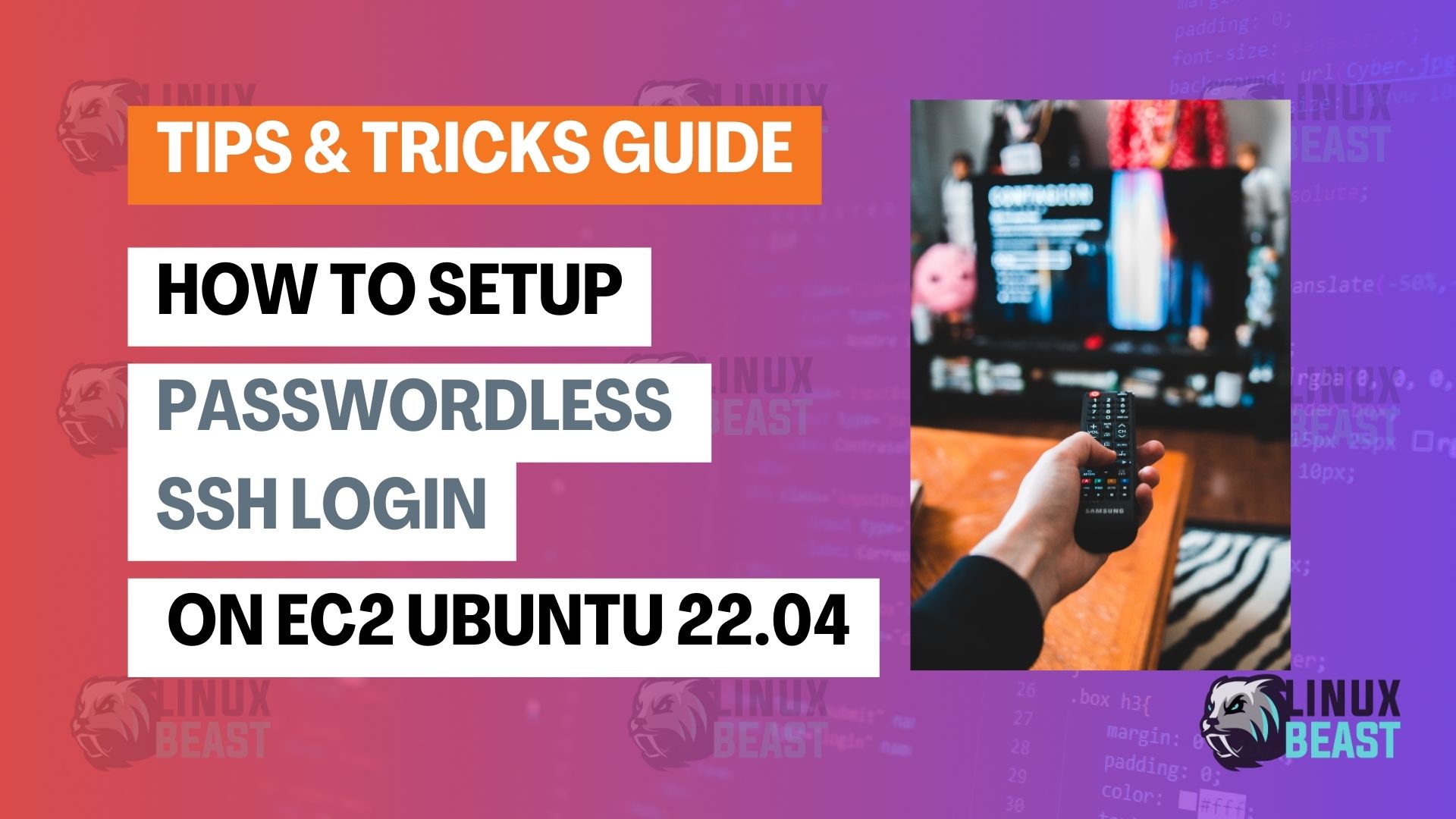 How to Setup Passwordless SSH Login on EC2 Ubuntu 22.04