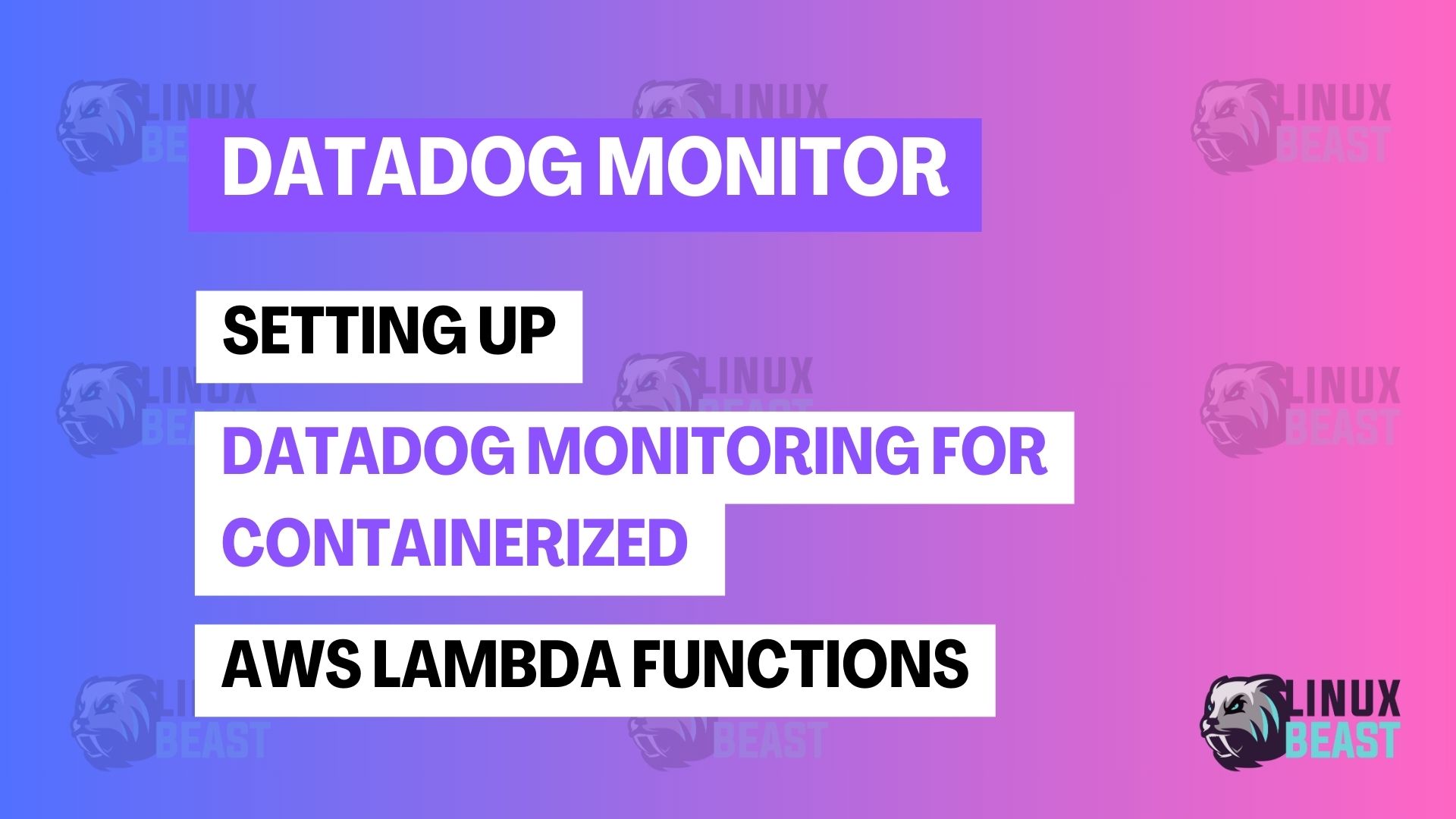 Setting Up Datadog Monitoring for Containerized AWS Lambda Functions
