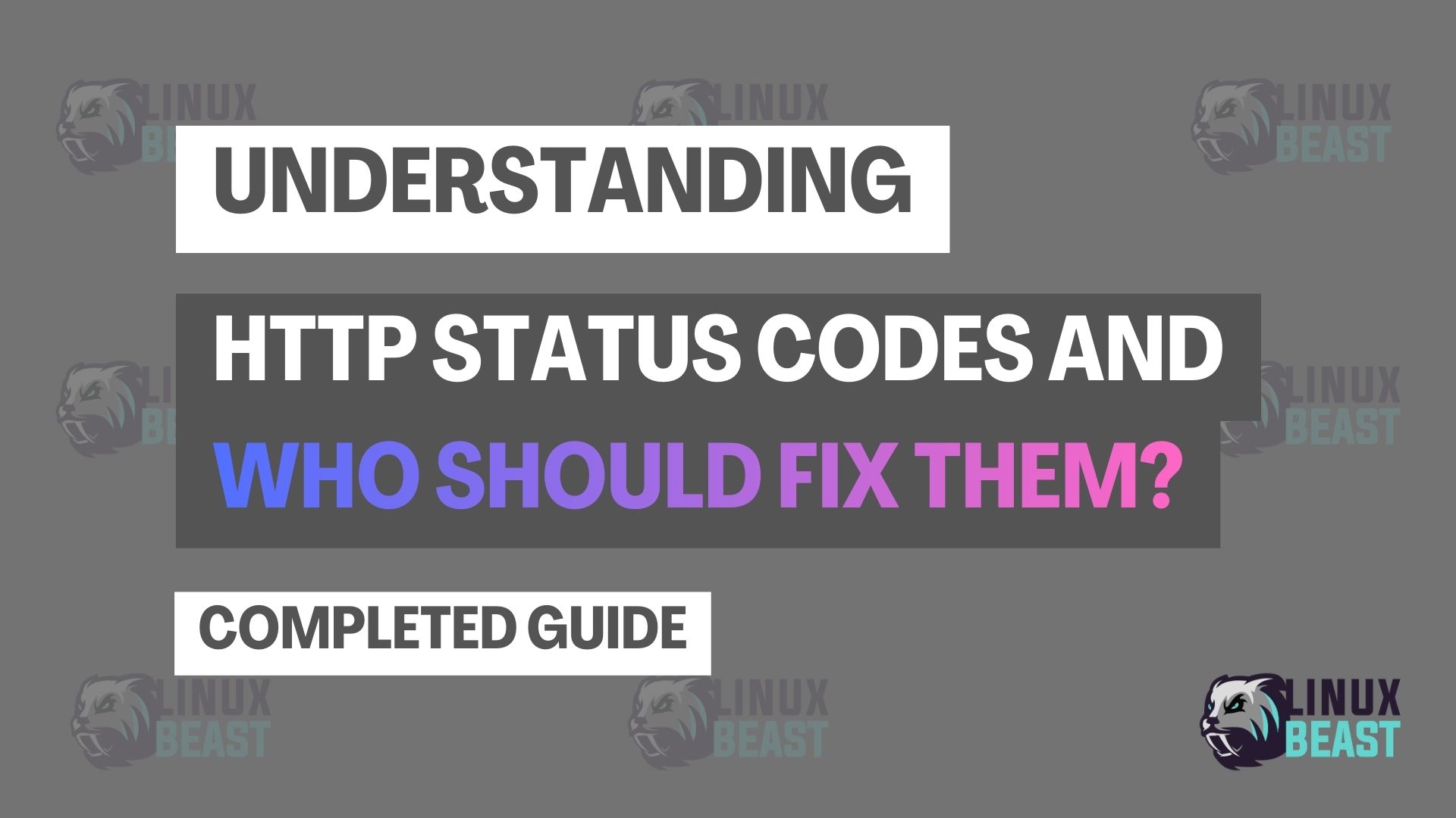 Understanding HTTP Status Codes and Who Should Fix Them