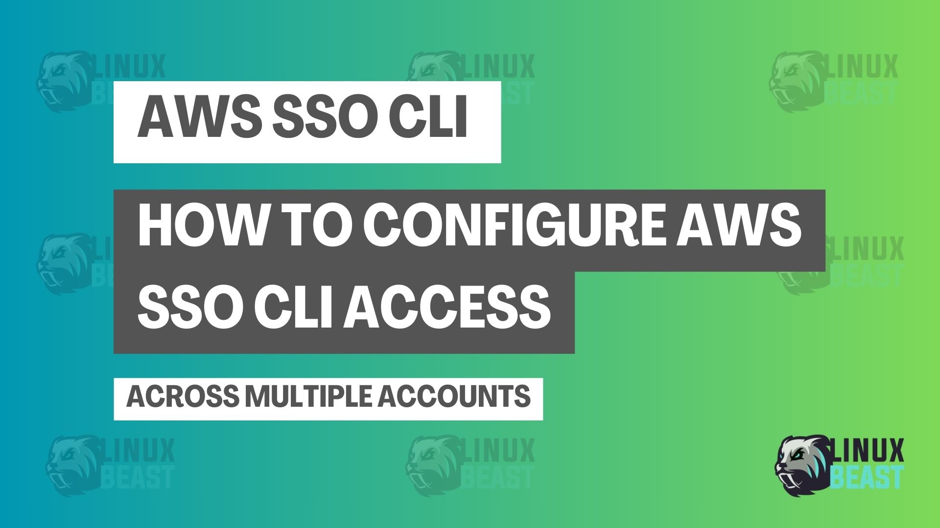How to Configure AWS SSO CLI Access Across Multiple Accounts