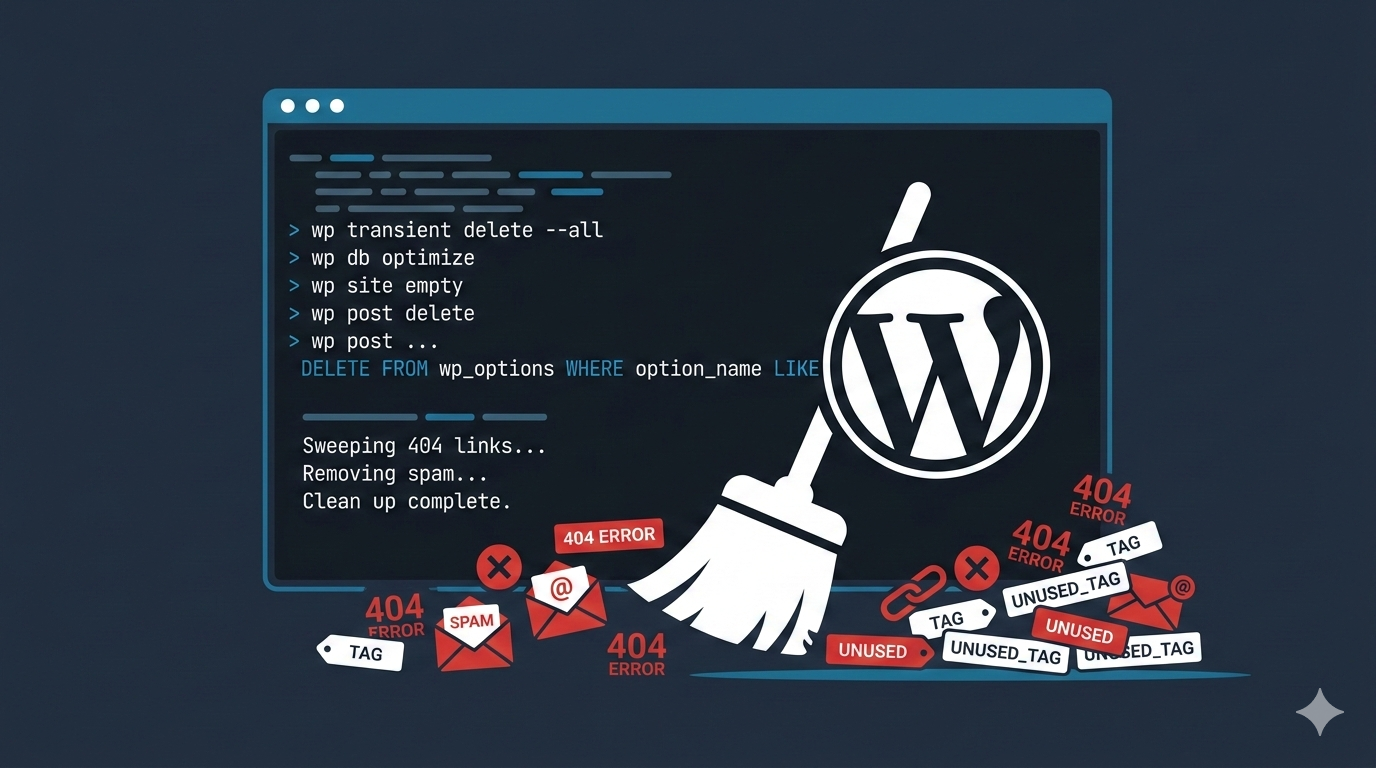 How to Clean Up Your WordPress Site with WP-CLI