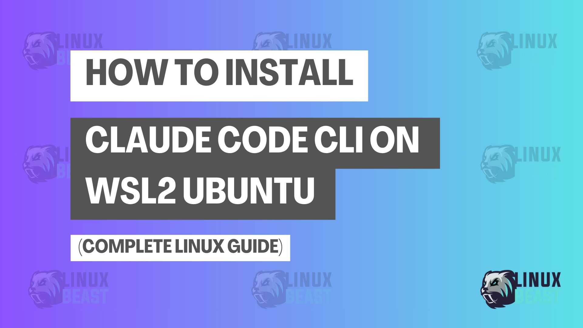 How to Install Claude Code CLI on WSL2 Ubuntu