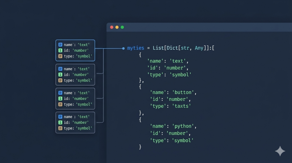 How to Use List, Dict, Str, Any in Python Programming