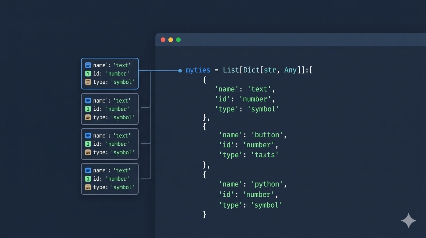 How to Use List, Dict, Str, Any in Python Programming