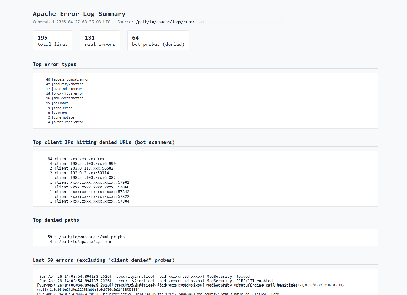 How to Build a Free Apache Log Dashboard on AWS Lightsail | Linuxbeast